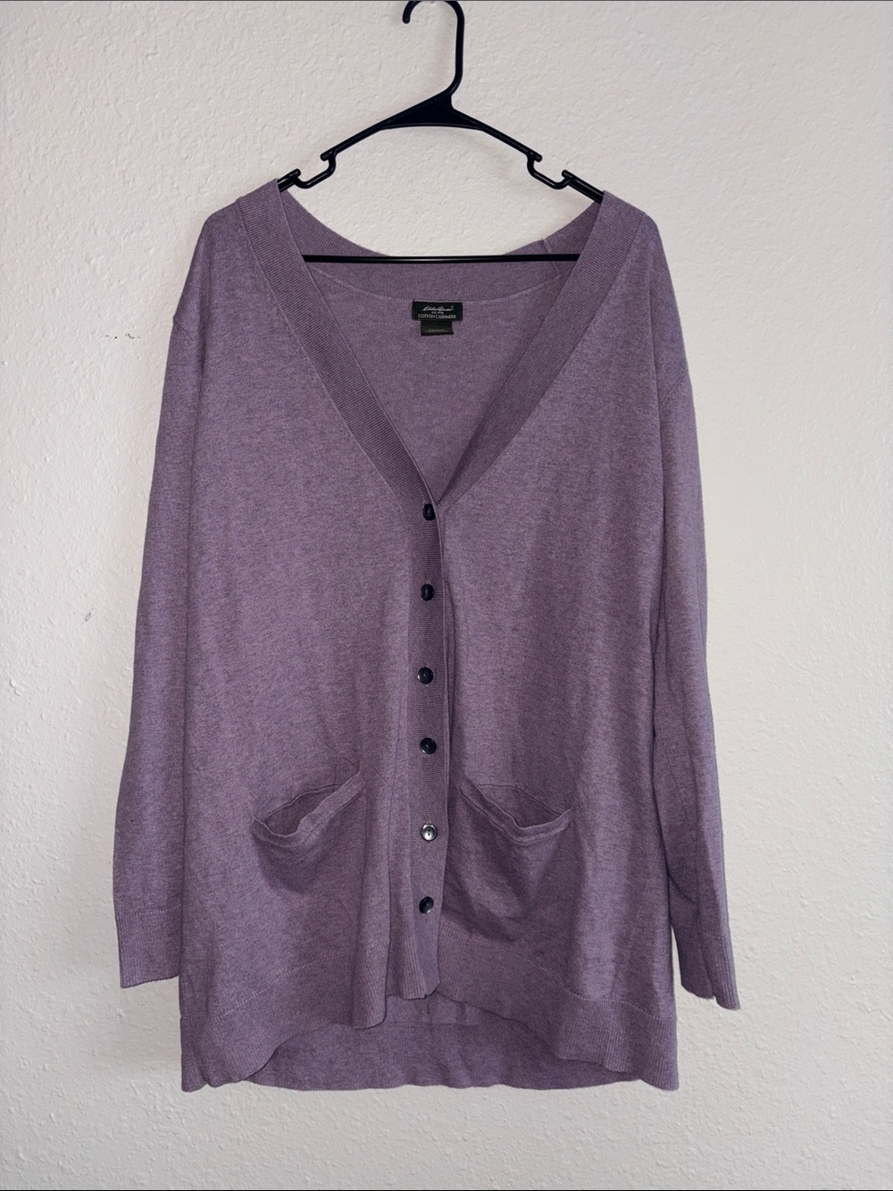 Eddie Bauer Cotton Cashmere Crewneck Sweater - Lilac